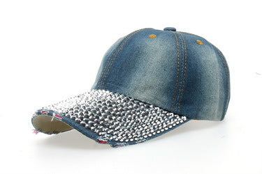 Wholesale Full brim diamond baseball cap